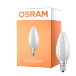 Osram LED Classic E14 Kronljus Filament Matt 1.2W 255lm - 840 Kallvit | Ersättare 25W