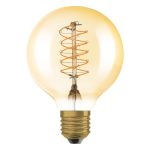 Ledvance Vintage 1906 LED E27 Globe Guld 4.8W 420lm - 822 Extra Varm Vit | Dimbar - Ersättare 37W