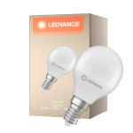 Ledvance Classic LED E14 Boll Matt 4.9W 470lm - 840 Kallvit | Ersättare 40W