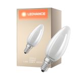 Ledvance LED Classic E14 Kronljus Filament Matt 1.2W 255lm - 840 Kallvit | Ersättare 25W