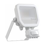 Ledvance LED Strålkastare Aluminium Vit 8W 1100lm 100D - 830 Varm Vit | IP65 - Rörelse- Och Ljussensor - Symmetrisk
