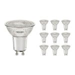Flerpack 10x Noxion PerfectColor LED Spot GU10 PAR16 4W 345lm 36D - 940 Kallvit | Bästa färgåtergivning - Dimbar - Ersättare 50W