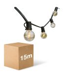 D'Lite LED Ljusslinga Sparkl 15m 4W 250lm - 827 Extra Varm Vit | IP44 - 5x Anslutbar