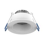 Noxion LED Spot Ares Djup Vit 6W 540lm 927-940 3CCT - med Inre Ring Vit| Utskärning   68mm