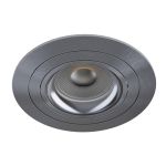 Noxion Infälld Spot Logic MR16 Lutningsbar Grå | 92mm - Utskärning   80mm - IP20 - incl. GU10 Sockel 