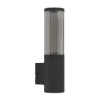 Eglo Vägglampa Salle Utomhus Aluminium Svart | Passande för E27