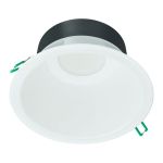 Philips LED Downlight Coreline DN142B Aluminium Vit 9.8W 1200lm 60D - 840 Kallvit | Utskärning   155mm - IP54 - Vit Reflektor