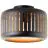 Brilliant Tyas Taklampa Metall Svart Guld | 270mm - Passande för 1x E27