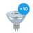 Flerpack 10x Ledvance Performance LED Spot Reflektor GU5.3 MR16 5W 345lm 36D - 930 Varm Vit | Bästa färgåtergivning - Dimbar - Ersättare 35W