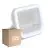 Flerpack 12x Ledvance LED Strålkastare Aluminium Vit 8W 1100lm 100D - 830 Varm Vit | IP66 - Symmetrisk