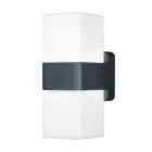 Ledvance Smart+ Wifi Vägglampa Grå Up & Down - Utomhus - 13.5W 950lm - 830 Varm Vit | RGBW - Dimbar