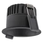 Ledvance LED Spot Mörklight Aluminium Svart 8W 680lm 36D - 930 Varm Vit | Utskärning   68mm - IP44 - Bästa färgåtergivning - Dimbar