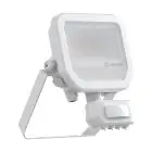 Ledvance LED Strålkastare Aluminium Vit 8W 1100lm 100D - 830 Varm Vit | IP65 - Rörelse- Och Ljussensor - Symmetrisk