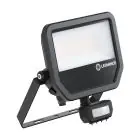 Ledvance LED Strålkastare Aluminium Svart 41W 5500lm 100D - 830 Varm Vit | IP65 - Rörelse- Och Ljussensor - Symmetrisk