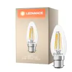 Ledvance Classic LED B22 Kronljus Filament Klar 3.4W 470lm - 827 Extra Varm Vit | Ersättare 40W