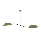 Emibig Taklampa Lotus Stål Svart | Passande för 2x E14 - Max 10W