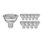 Flerpack 10x Noxion LED Spot GU5.3 MR16 7.5W 621lm 60D - 840 Kallvit | Dimbar - Ersättare 50W