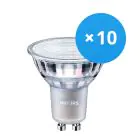 Flerpack 10x Philips MASTER Value LED Spot GU10 PAR16 3.7W 270lm 36D - 930 Varm Vit | Bästa färgåtergivning - Dimbar - Ersättare 35W