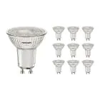 Flerpack 10x Noxion PerfectColor LED Spot GU10 PAR16 4W 345lm 36D - 940 Kallvit | Bästa färgåtergivning - Dimbar - Ersättare 50W