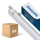 Flerpack 4x Philips LED Allmänbruksarmatur Vattentät CoreLine WT120C Gen2 18/32W 2700/4500lm - 840 Kallvit | 120cm