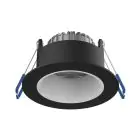 Noxion LED Spot Ares Djup Svart 6W 540lm 927-940 3CCT - med Inre Ring Vit | Utskärning   68mm