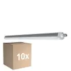 Flerpack 10x Ledvance LED Allmänbruksarmatur Vattentät Fukttät Kompakt 44W 5400lm - 840 Kallvit | 120cm 