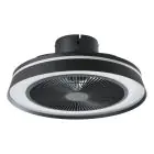 Eglo Takfläkt Vallonia 1 ABS Matt Svart 31.7W 3200lm - 827-865 Justerbar Vit + RGB | Dimbar