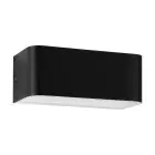 Eglo Vägglampa Sania 4 Aluminium Svart Vit 10W 1300lm - 830 Varm Vit | IP20 