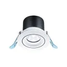 THORNeco LED Spot LILY Svart 9W 900lm 38D - 930 Varm Vit | 82mm - Utskärning   68mm - IP44 - Bästa färgåtergivning - Dimbar